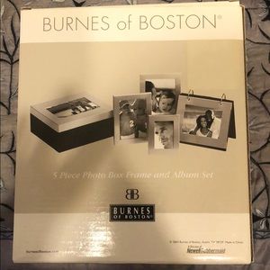 5 piece photo box frame and album set